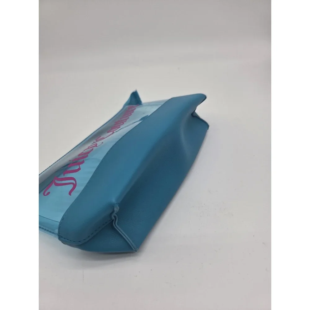Juicy Couture Clear  Cosmetic‎ Bag  / pouch Teal 9